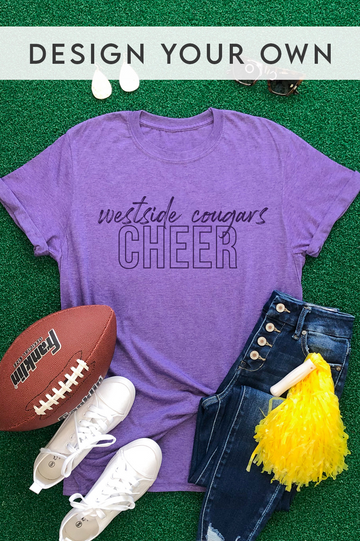 Custom Team Tee - Heather Purple